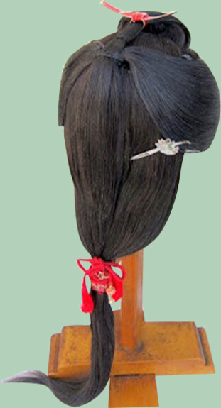 Kiểu tóc Sagegami. Ảnh: nihongami.blogspot.com